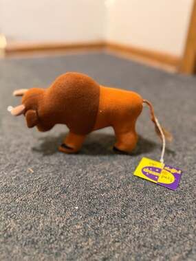 Vintage 1975 Dakin Dream Pets Wild Bill Buffalo Bison Plush with Tag